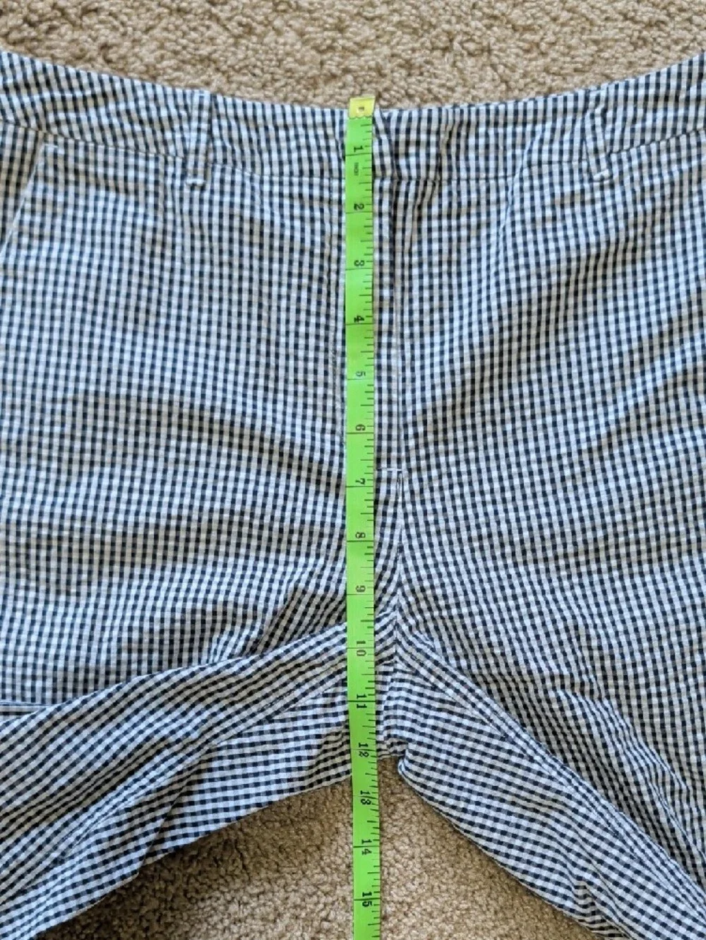 Ann Taylor Black and White Gingham Capris - Picture 8 of 10
